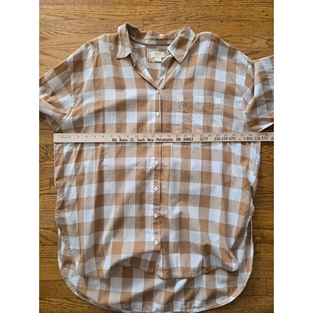 Maeve By Anthropologie The Bennet Button Down Lon… - image 6